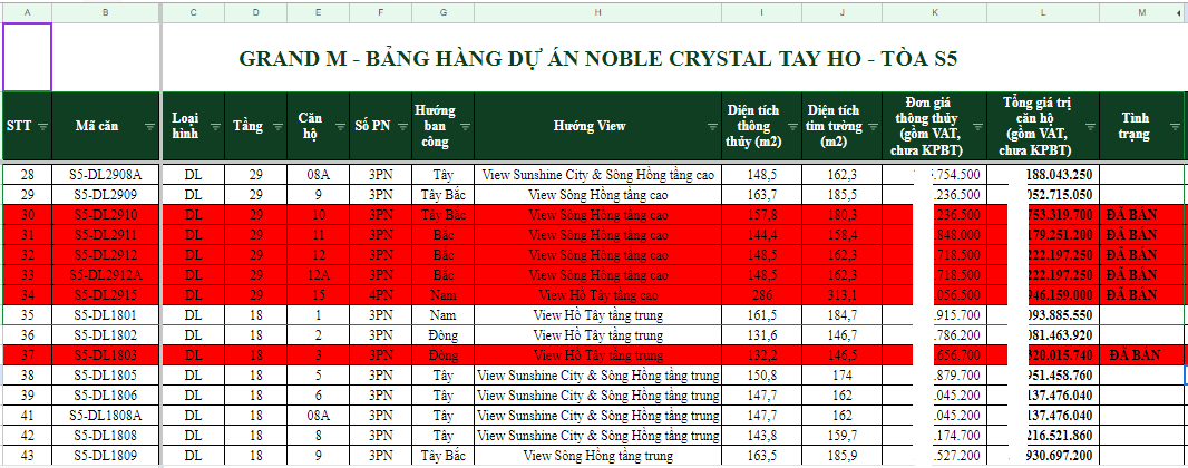 Gia Noble Crystal Tay Ho